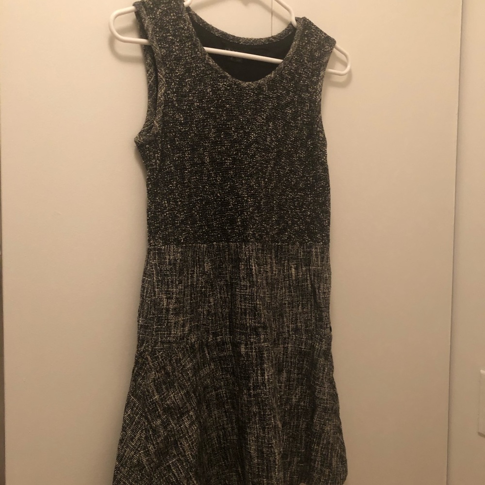 theory gray pattern dress xs